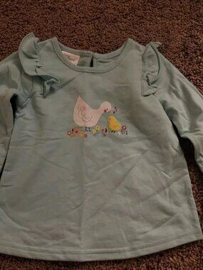 Little Wonders Shirt Girl 9-12 Month New Duck